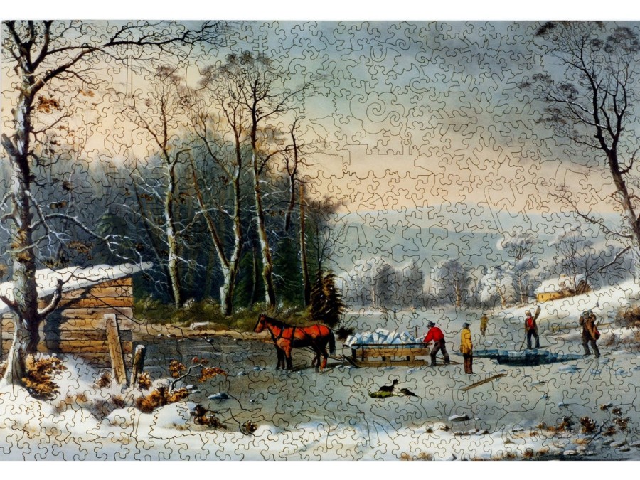 Puzzles Liberty Puzzles | Winter In The Country: Gathering Ice