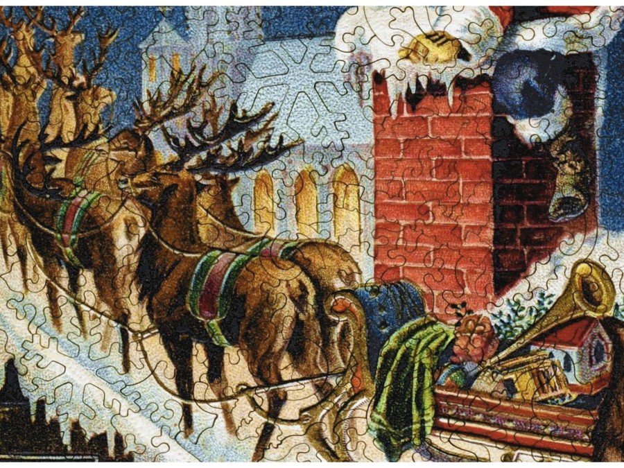 Puzzles Liberty Puzzles | Rooftop Reindeer