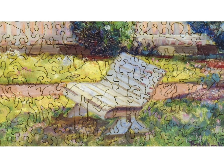 Puzzles Liberty Puzzles | Coastal Landscape With Blooming Lilac Bush