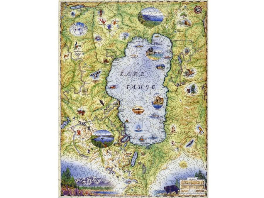 Puzzles Xplorer Maps | Lake Tahoe Map