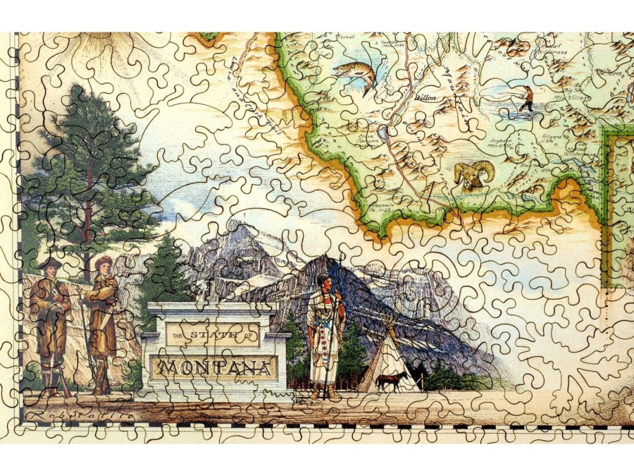 Puzzles Xplorer Maps | Montana Map