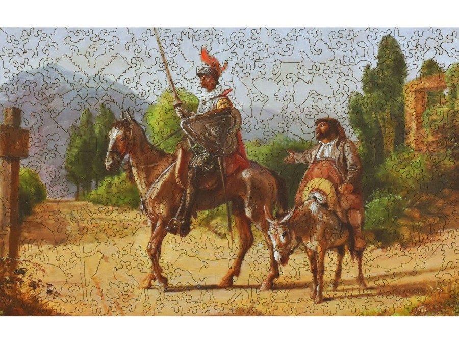 Puzzles Liberty Puzzles | Don Quixote And Sancho Panza At A Crossroads