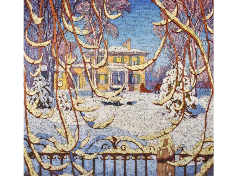 Puzzles Liberty Puzzles | Red Sleigh, House, Winter 1919