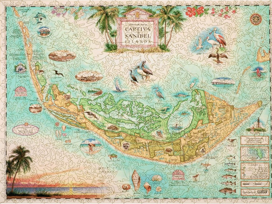 Puzzles Xplorer Maps | Captiva And Sanibel Islands