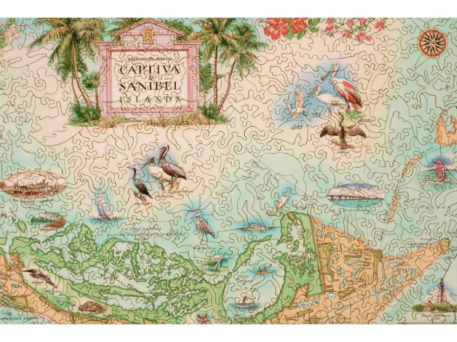 Puzzles Xplorer Maps | Captiva And Sanibel Islands