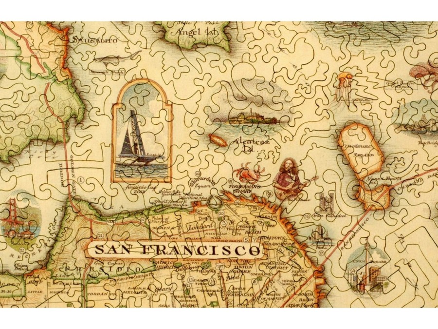 Puzzles Xplorer Maps | San Francisco Bay Map