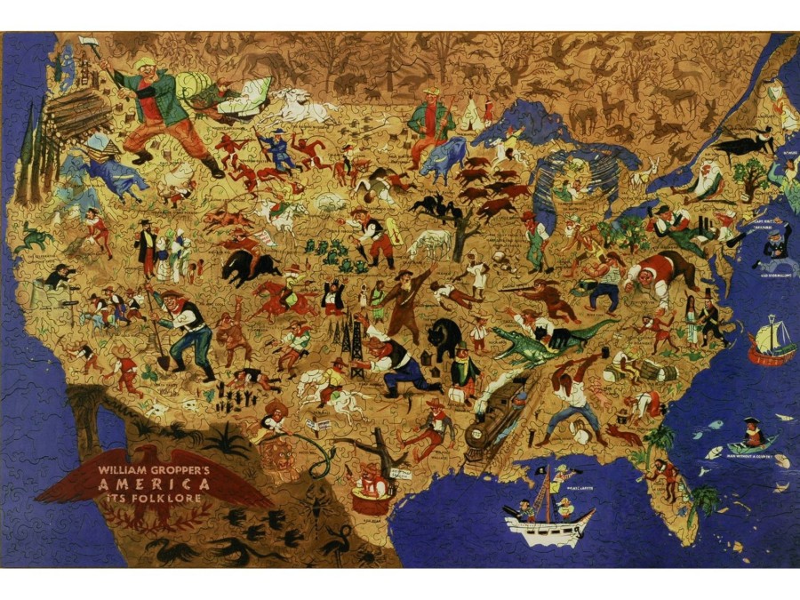 Puzzles Liberty Puzzles | William Gropper'S American Folklore