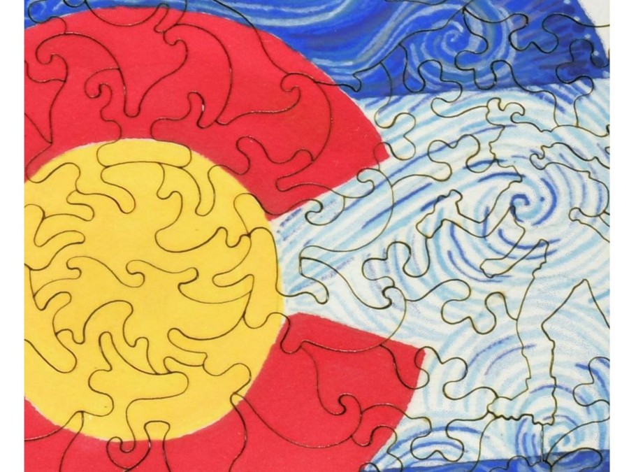 Puzzles Sage Wirth | Colorado Flag, Watercolor