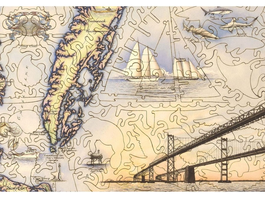 Puzzles Xplorer Maps | Chesapeake Bay Map