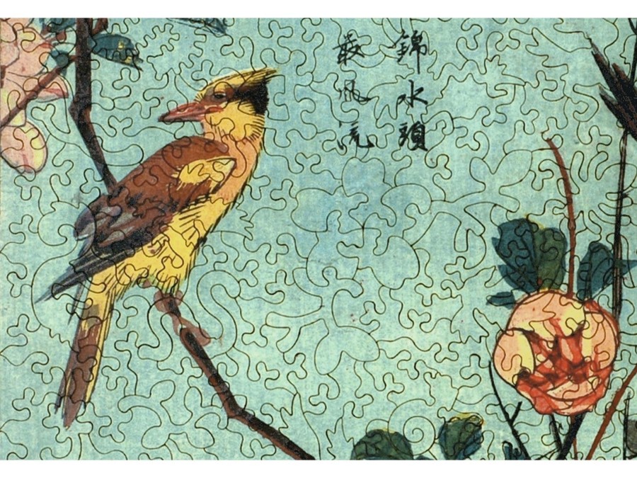 Puzzles Liberty Puzzles | Birds And Camellia Bushes In Flower