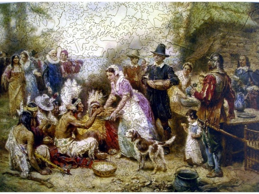 Puzzles Liberty Puzzles | The First Thanksgiving, 1621