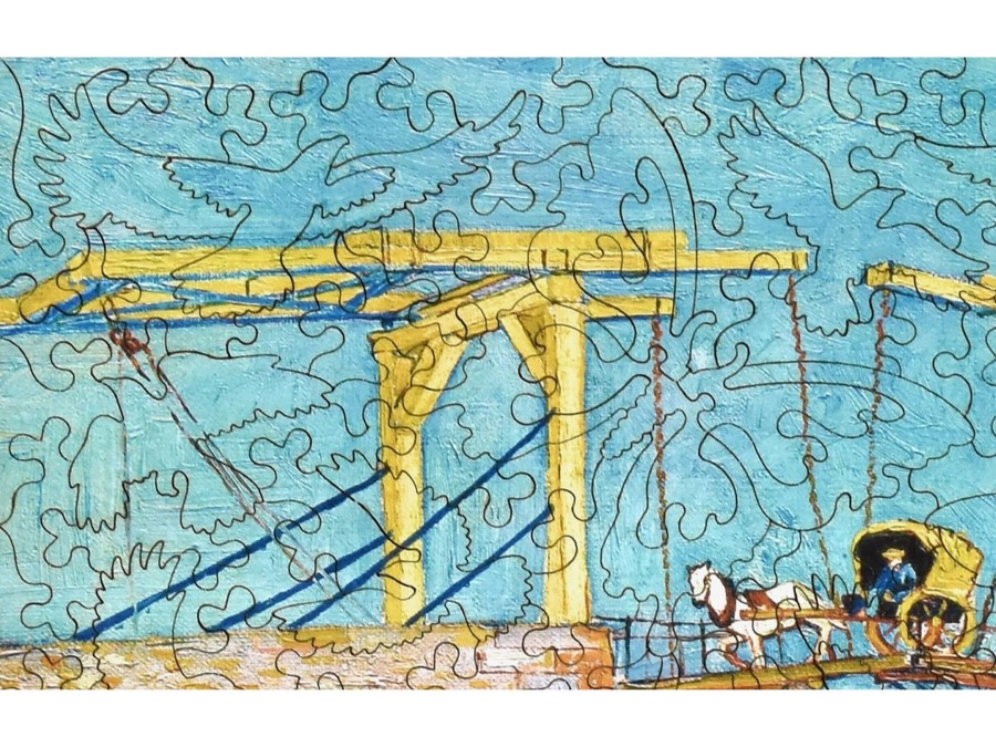 Puzzles Liberty Puzzles | The Langlois Bridge At Arles With Women Washing