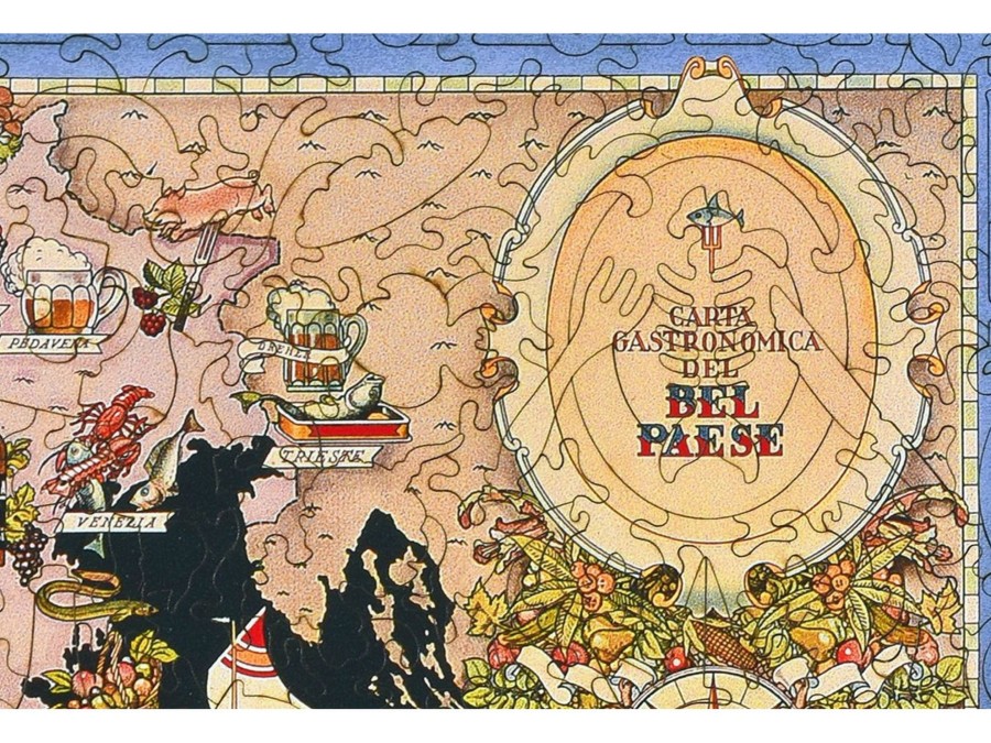 Puzzles Liberty Puzzles | Bel Paese - Gastronomical Map Of Italy