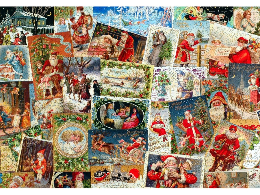 Puzzles Liberty Puzzles | Vintage Christmas Postcards